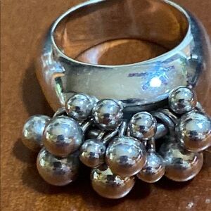 Silpada sterling silver Cha Cha Cluster Ring- RARE size 7